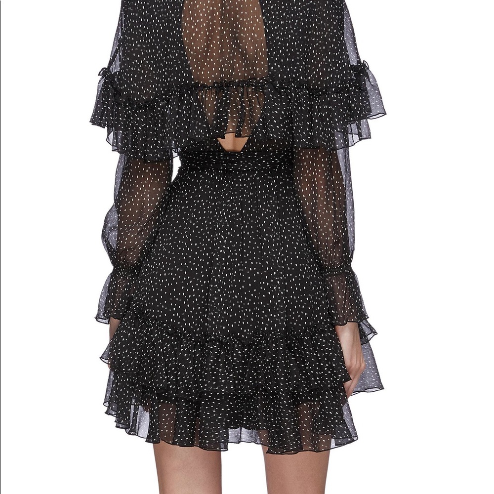 DVF Marianna Polka Dot Ruffle Dress - Picture 5 of 7